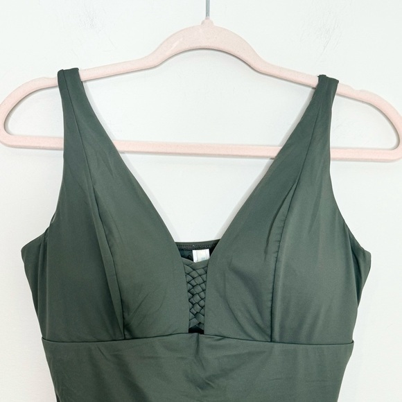 NWT NWT Sea Level Swim Macrame Khaki Tankini Top Medium Medium - Picture 3 of 5
